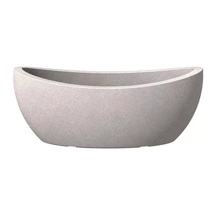 Scheurich Jardiniere Wave Globe 58 cm x 24 cm Taupe-Granit