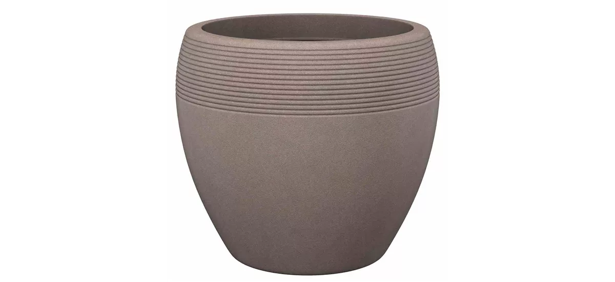 Scheurich Pflanzgefäß Lineo Ø 29 cm Taupe Granit 436143