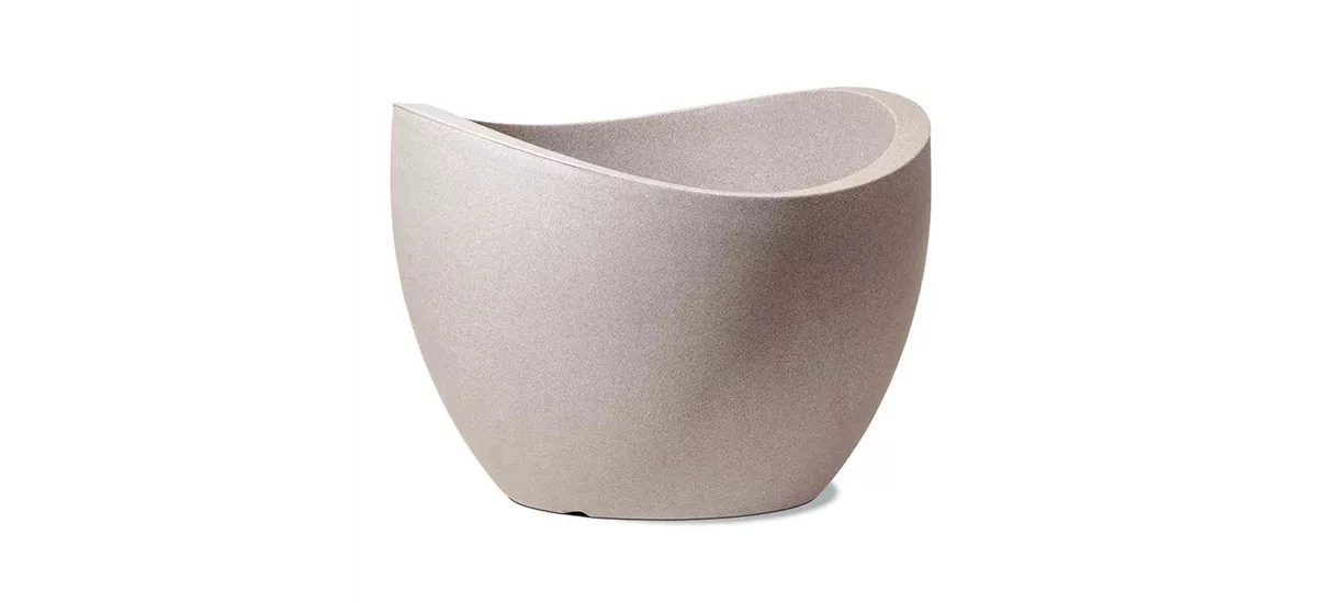 Scheurich Pflanzgefäß Wave Globe Ø 60 cm Taupe-Granit 311595