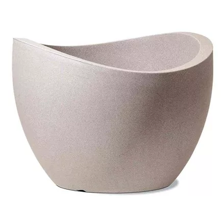 Scheurich Pflanzgefäß Wave Globe Ø 60 cm Taupe-Granit