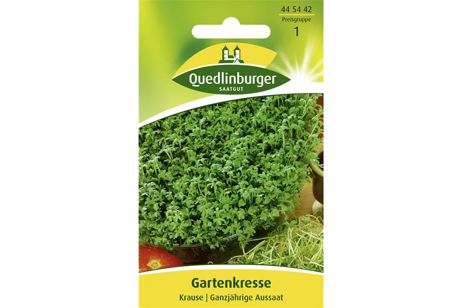 Gartenkressesamen 'Krause' Packungsinhalt reicht für ca. 0,2 qm