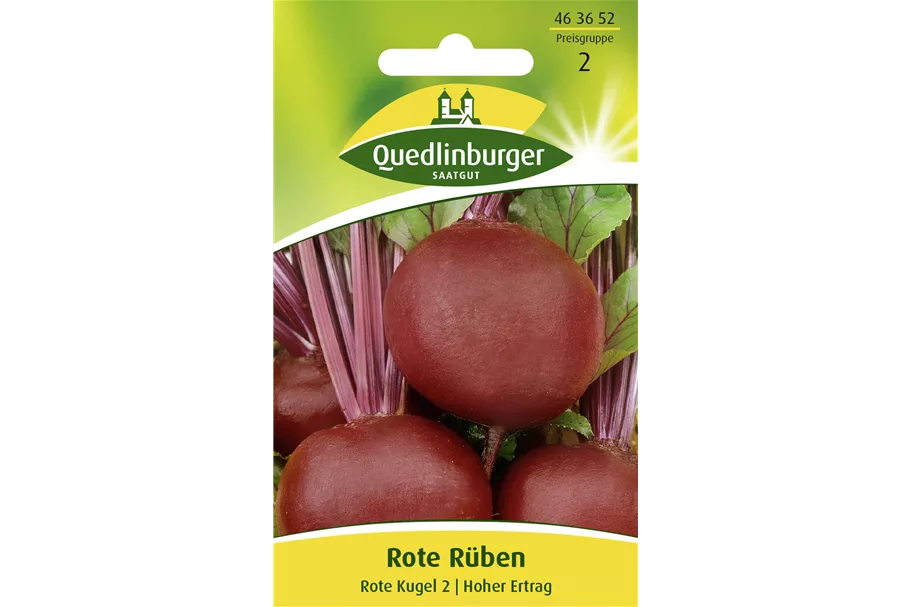 Rote Beete-Samen 'Rote Kugel 2' Packungsinhalt reicht für ca. 10 lfd. Meter