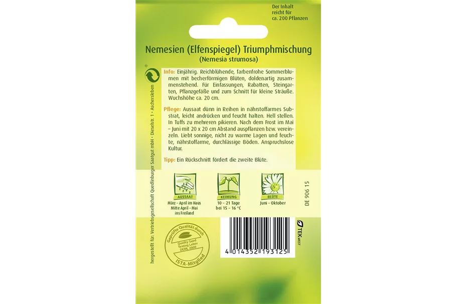 Elfenspiegelsamen 'Triumphmischung' Portion