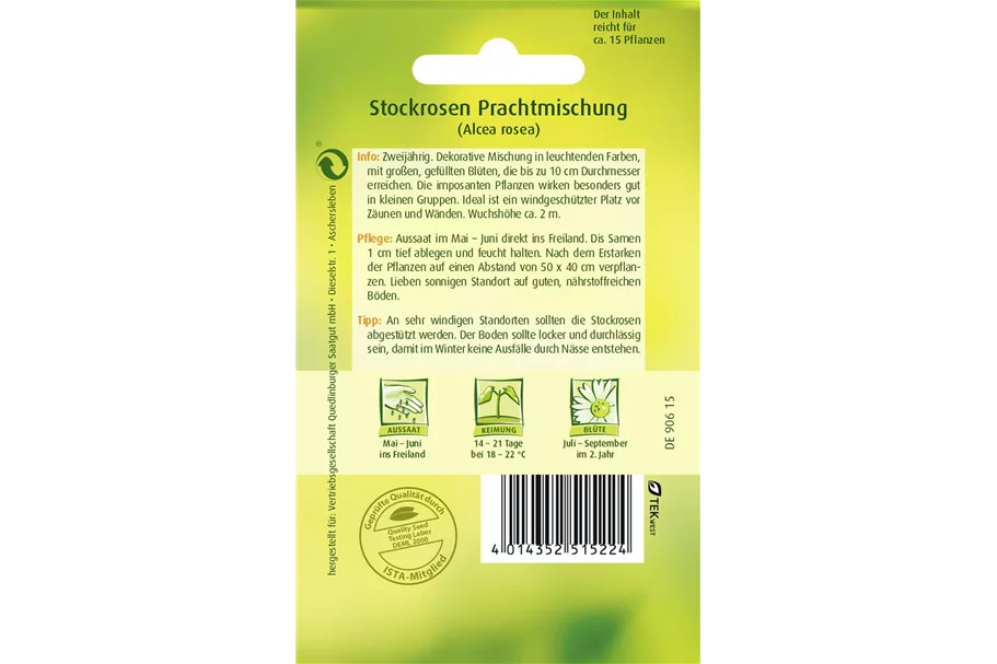 Stockrosensamen 'Prachtmischung' Portion