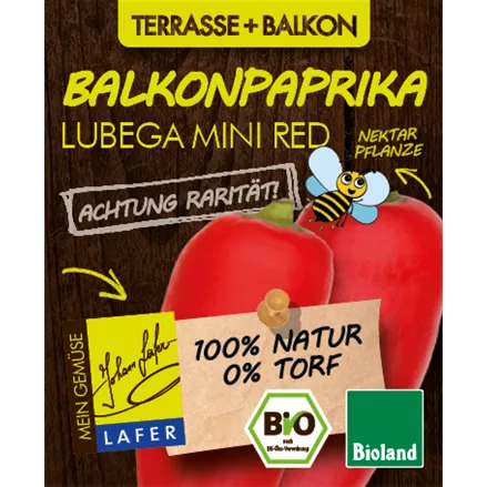 Bio Balkonpaprika rot