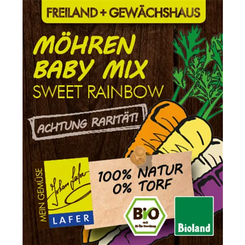 Bio Möhren Baby-Mix 'Sweet Rainbow'