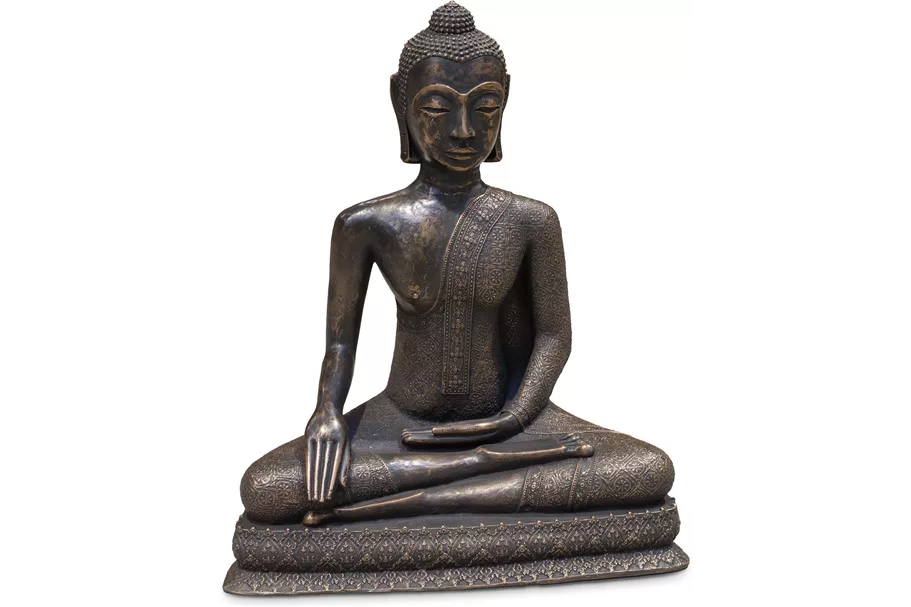 BUDDHA Skulptur 69x39/83 cm, bronze