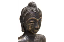 BUDDHA Skulptur 69x39/83 cm, bronze