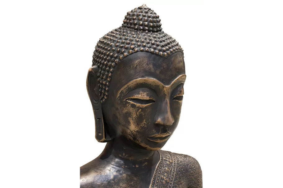 BUDDHA Skulptur 69x39/83 cm, bronze