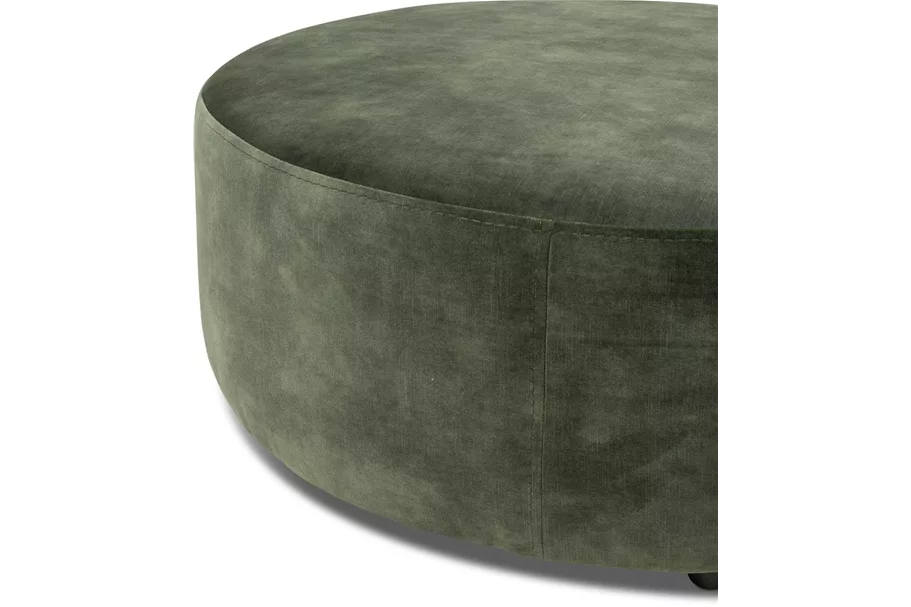 CURVE Pouf 80 cm olive