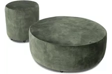 CURVE Pouf 80 cm olive