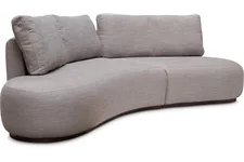 fleur ami CURVE Sofa 260x130/80 cm steingrau