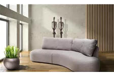 fleur ami CURVE Sofa 260x130/80 cm steingrau