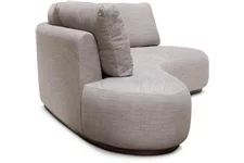 fleur ami CURVE Sofa 260x130/80 cm steingrau