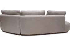 fleur ami CURVE Sofa 260x130/80 cm steingrau