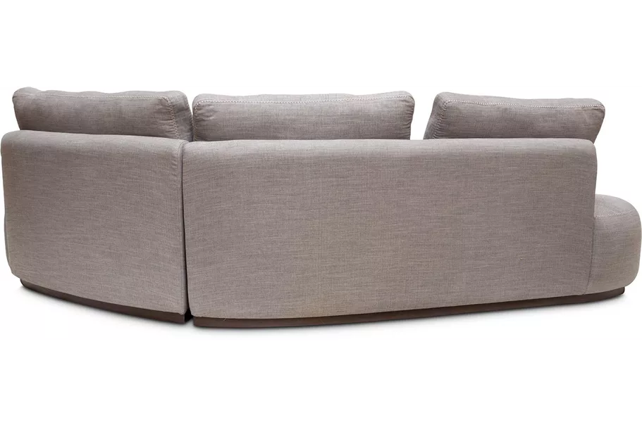 fleur ami CURVE Sofa 260x130/80 cm steingrau