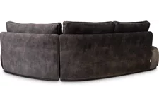 CURVE Sofa 260x130/80 cm graphit, Samt