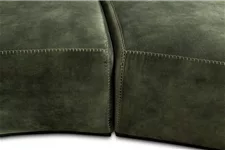 CURVE Sofa 260x130/80 cm olive, Samt