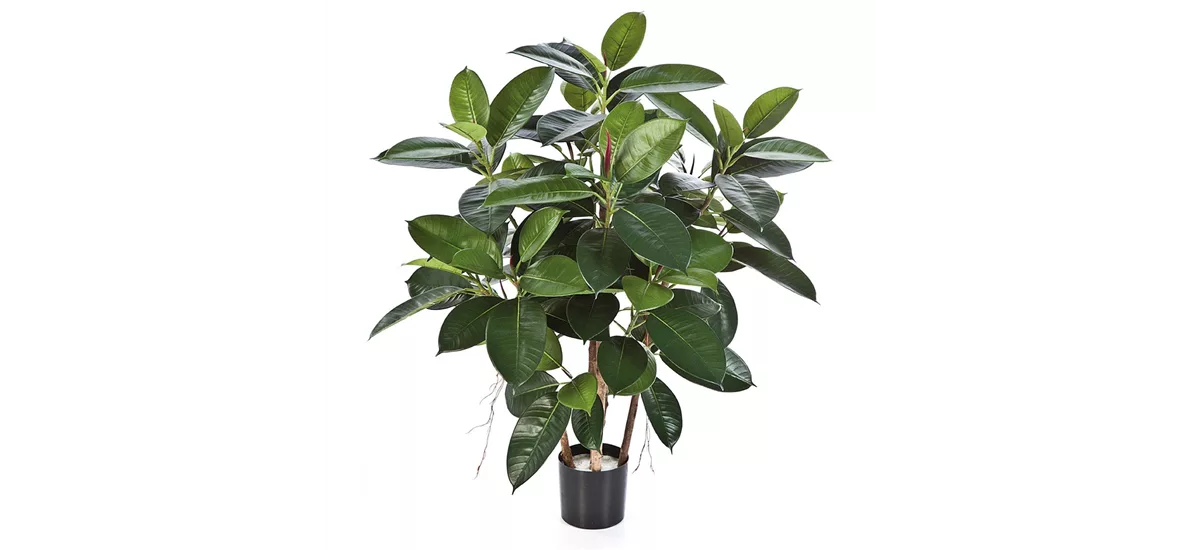 FICUS ELASTICA Kunstpflanze 90 cm