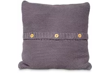 fleur ami FINJA - Knitted Cushion (with filler) 45x45cm grey