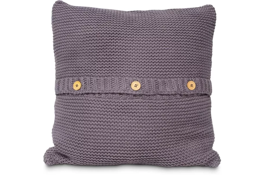 fleur ami FINJA - Knitted Cushion (with filler) 45x45cm grey