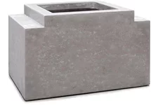 MODULO Pflanzgefäß/Mittelteil 51x67/43 cm, natur-beton