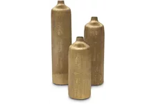 MIDAS Blumenvase 12,5x12,5/52,5 cm gold antik