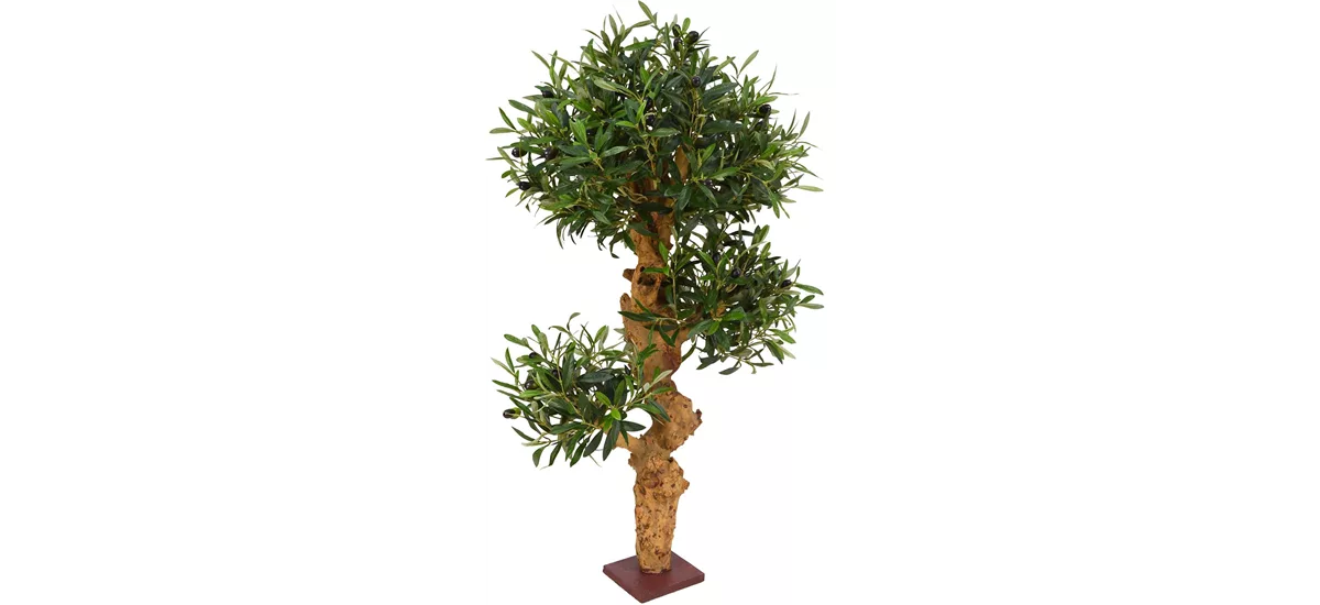 OLIVENBAUM BONSAI Kunstpflanze 90 cm