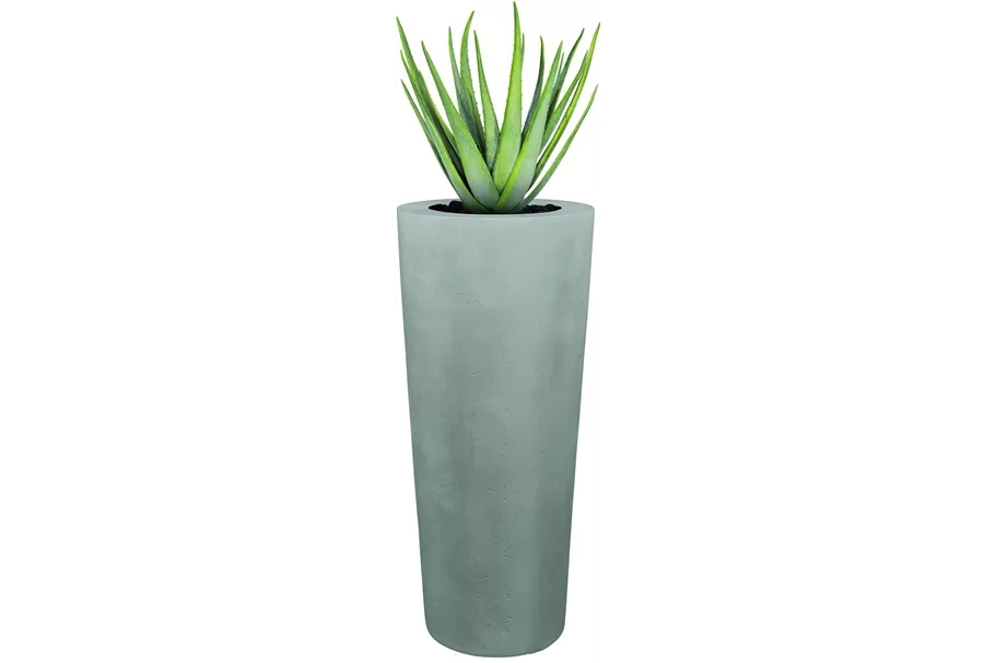 POLYSTONE CONICAL Pflanzgefäß 43/80 cm, grau