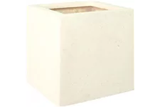 POLYSTONE SQUARE Pflanzgefäß 30x30/30 cm, crème