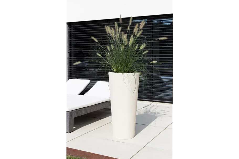 POLYSTONE CONICAL Pflanzgefäß 46/95 cm, creme