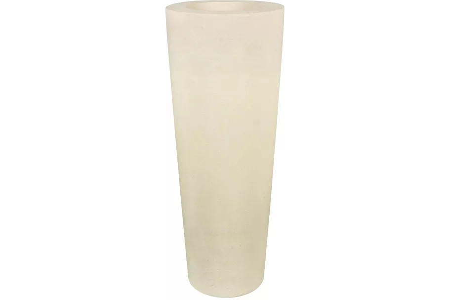 POLYSTONE CONICAL Pflanzgefäß 48/110 cm, creme