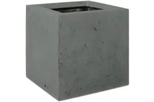 POLYSTONE SQUARE Pflanzgefäß 30x30/30 cm, grau