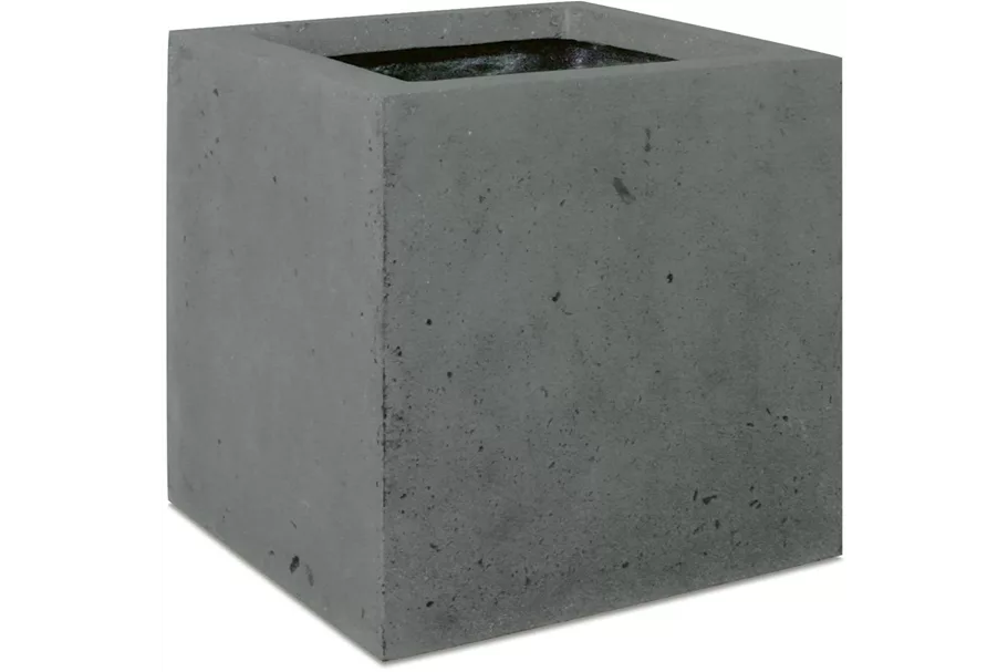 POLYSTONE SQUARE Pflanzgefäß 30x30/30 cm, grau