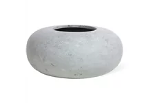 POLYSTONE DONUT Pflanzgefäß 40/17 cm, grau