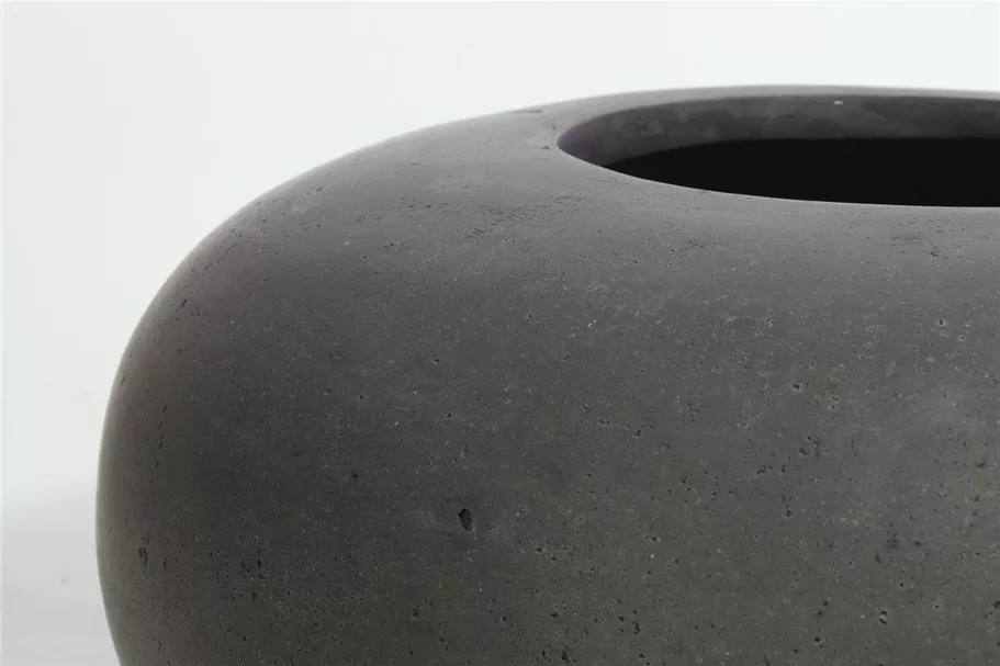 POLYSTONE DONUT Pflanzgefäß 60/26 cm, anthrazit