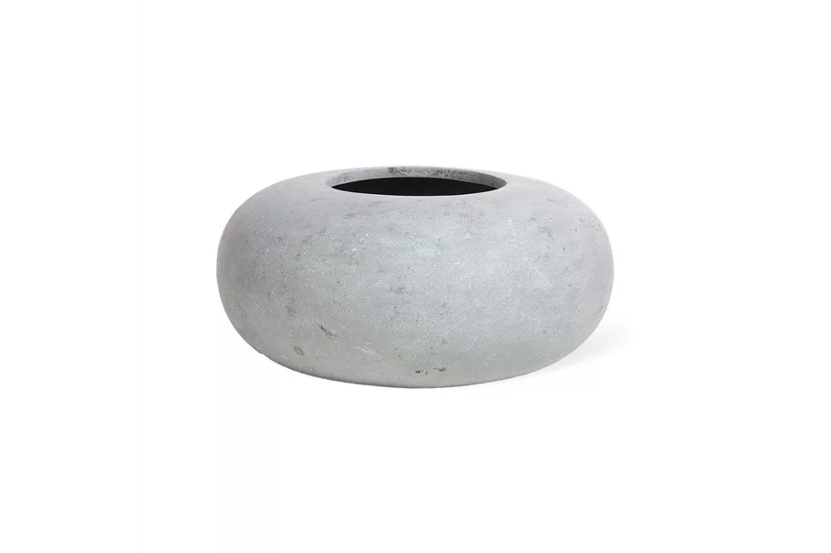 POLYSTONE DONUT Pflanzgefäß 60/26 cm, grau