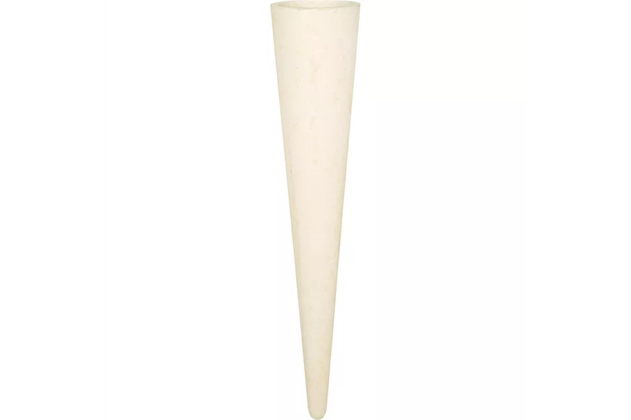 POLYSTONE WALL CONE Wanddekoration 20/100 cm, crème