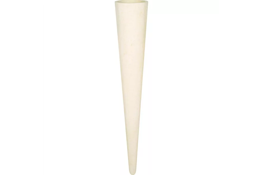 POLYSTONE WALL CONE Wanddekoration 20/120 cm, crème