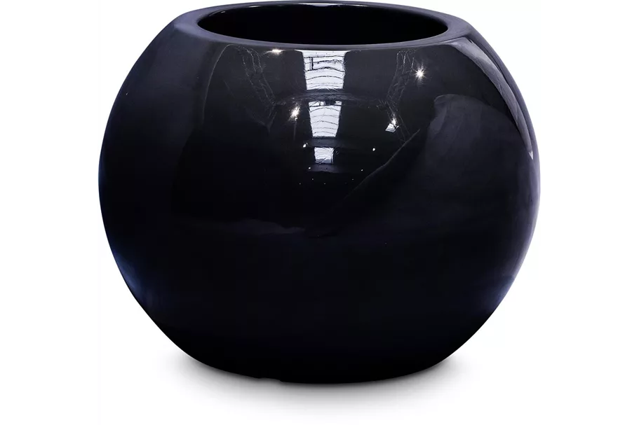 PREMIUM GLOBE Pflanzgefäß 40/32 cm, schwarz