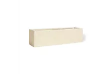 POLYSTONE FLOWERBOX Tischgefäß 65x18/18 cm, crème