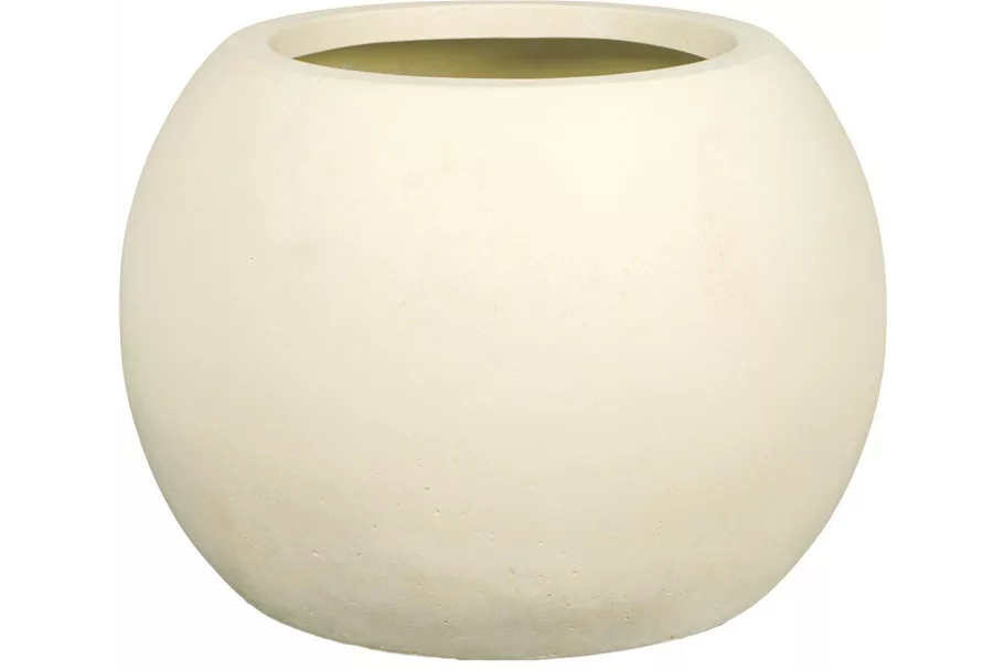 POLYSTONE GLOBE Pflanzgefäß 60/43 cm, creme