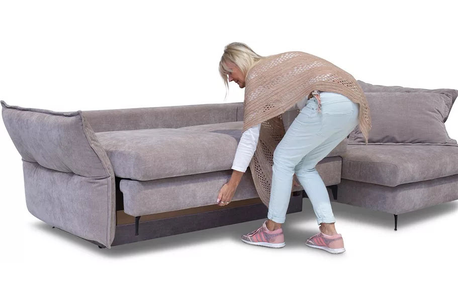 SOMA Sofa m. Schlaffunktion, 276(292)x165/101cm, Boston Trufla