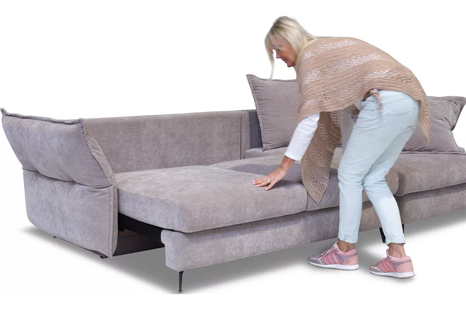 SOMA Sofa m. Schlaffunktion, 276(292)x165/101cm, Boston Trufla