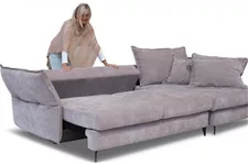 SOMA Sofa m. Schlaffunktion, 276(292)x165/101cm, Boston Trufla