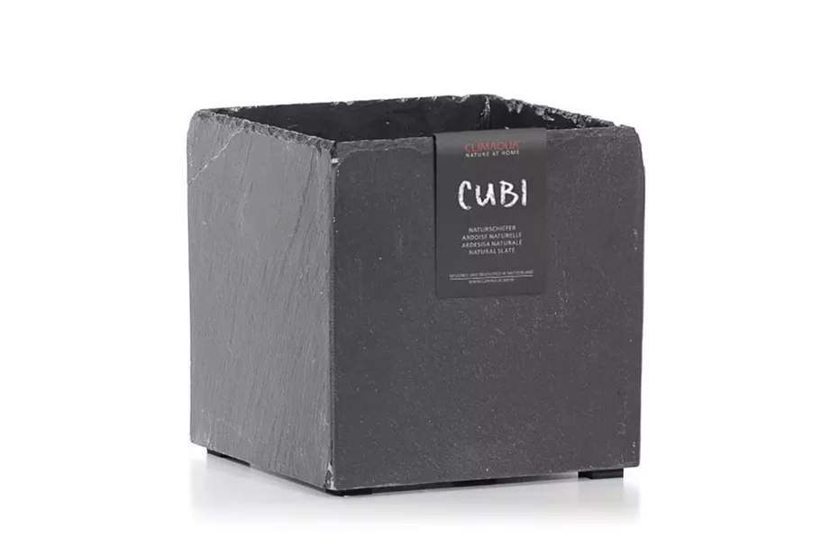 Topf CUBI - Naturschiefer anthracite 11 cm