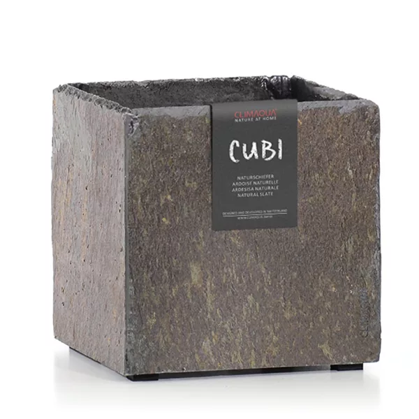 Topf CUBI - Naturschiefer rusty