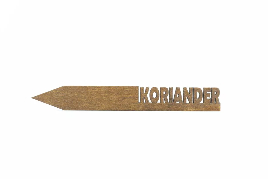 Holzetikett 'KORIANDER' KORIANDER