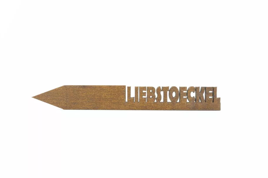 Holzetikett 'LIEBSTOECKEL' LIEBSTOECKEL