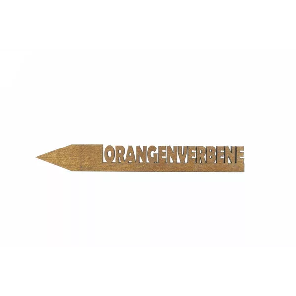 Holzetikett 'ORANGENVERBENE'